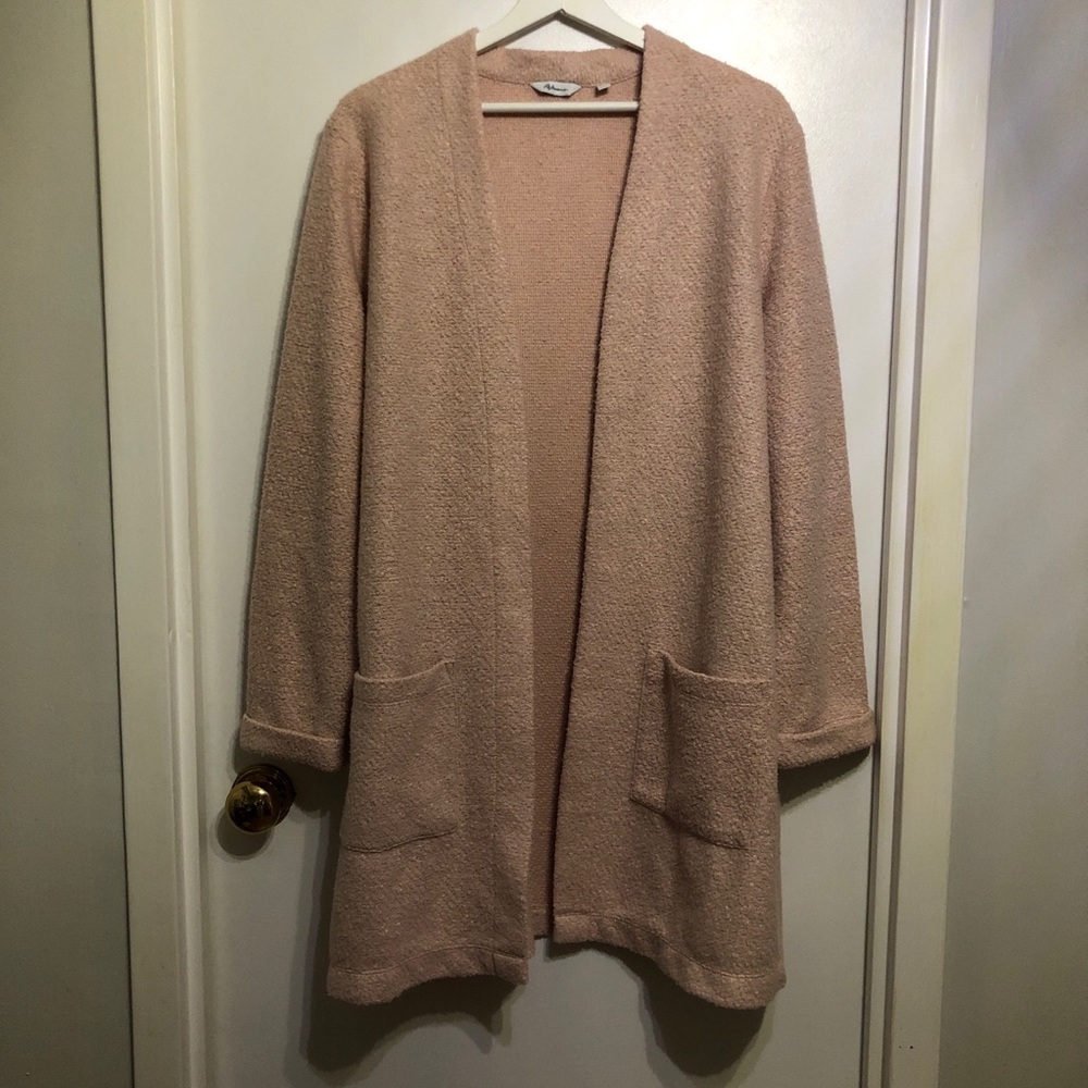 2/$10🌷Reitmans | Pink open cardigan (XL)